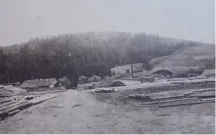 Zdjęcie tartaku z archiwum